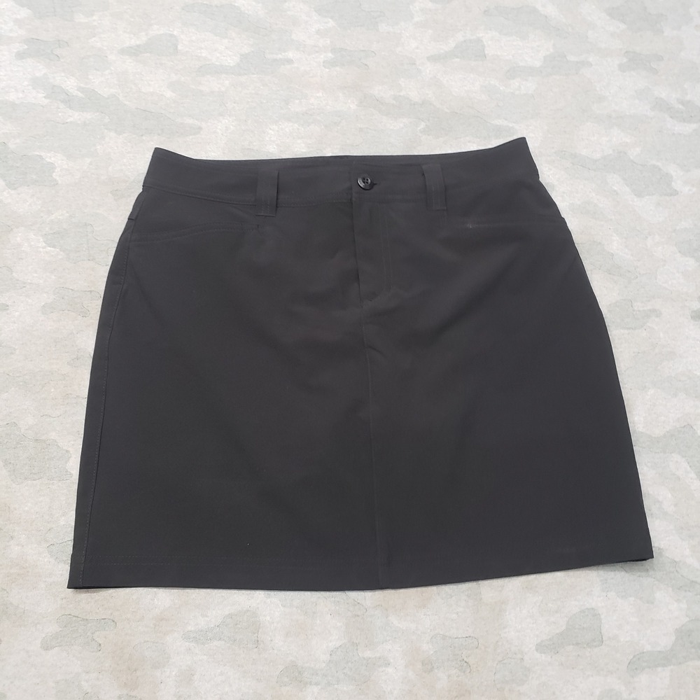Eddie Bauer Skort Womens 6 Black Hiking Outdoor Activewear Trail Golf Tennis